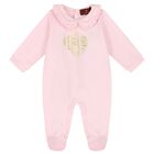 Baby Girls Pink Heart Logo Babygrow, 2, hi-res
