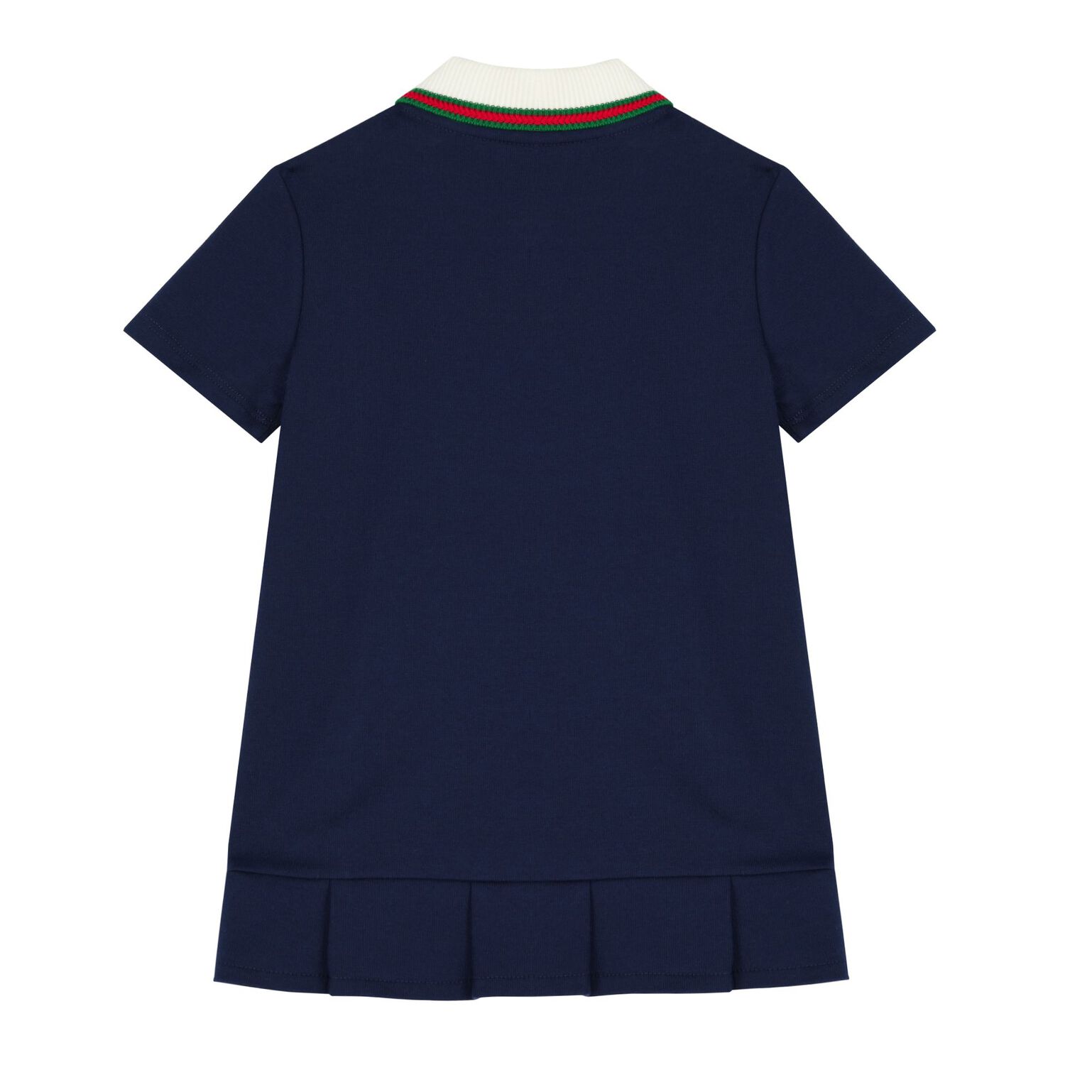 Baby Girls Navy & Red Logo Polo Dress, 2, hi-res image number null