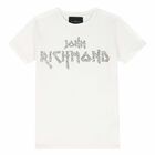 Girls White Embellished T-Shirt, 1, hi-res