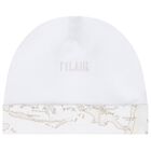 طقم هدية مدس  بطبعة الخريطة باللون الأبيض و البيج, 1, hi-res