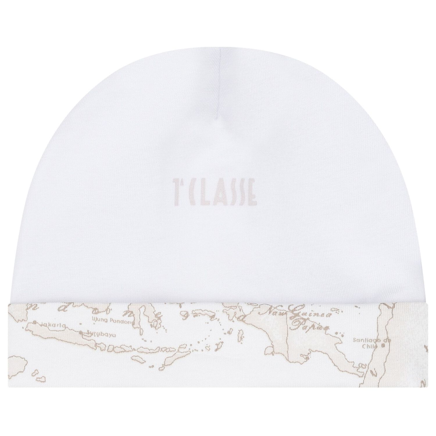 طقم هدية مدس  بطبعة الخريطة باللون الأبيض و البيج, 1, hi-res