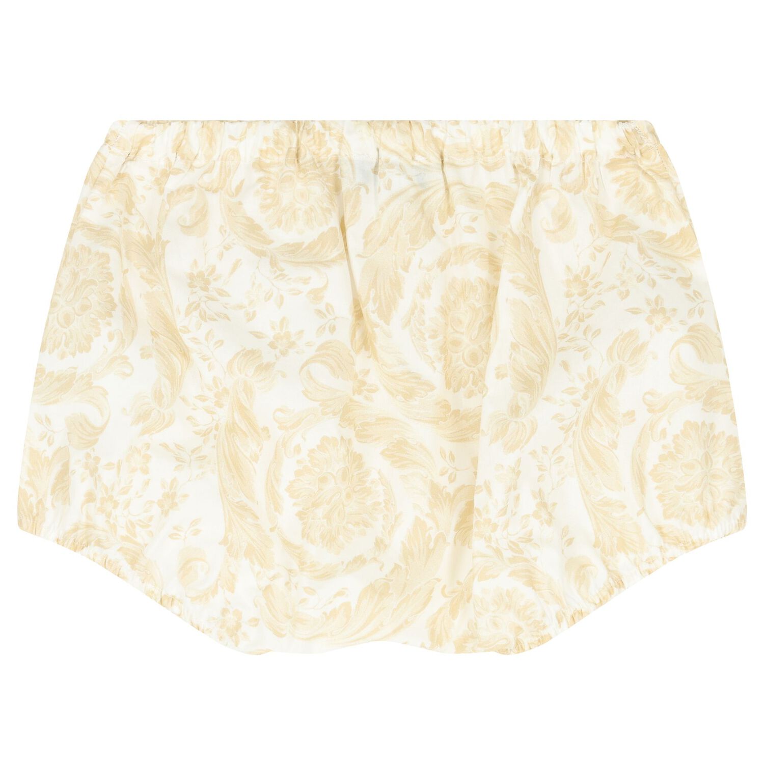 طقم بنات فستان باروكو باللون الأبيض والبيج, 1, hi-res