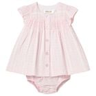 Baby Girls Pink Chiffon Dress Set, 1, hi-res