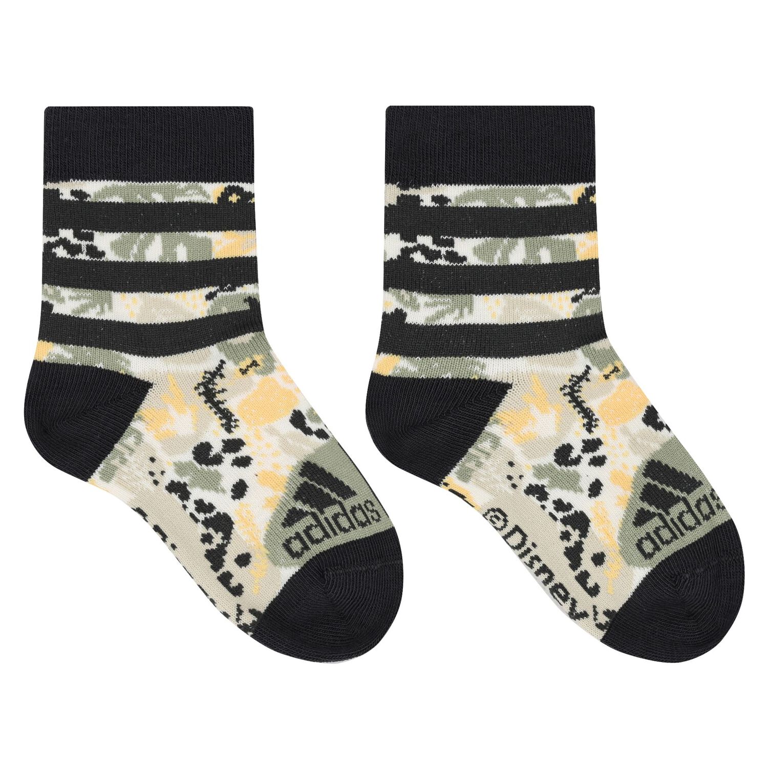 Beige, Grey & Green Logo Socks ( 3- Pack ), 1, hi-res