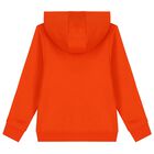 Boys Orange Logo Hooded Top, 1, hi-res