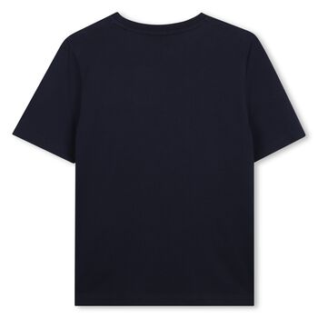 Boys Navy Blue Logo T-Shirt