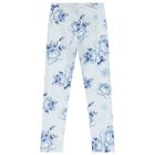 ليغنز بنات بطبعة الورود باللون الأزرق, 1, hi-res