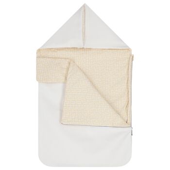 White & Gold Logo Baby Nest