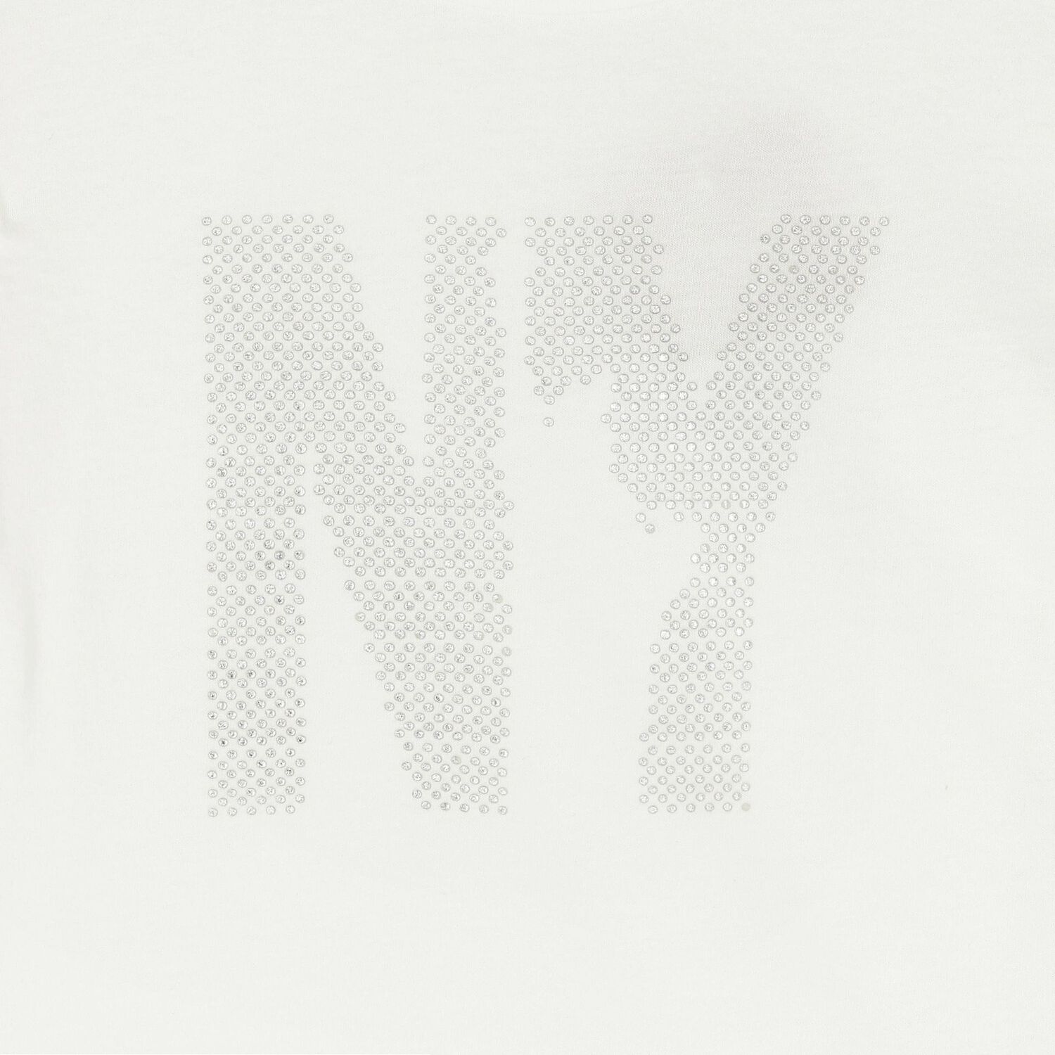 توب بنات  بأكمام بالشعار باللون العاجي, 1, hi-res image number null