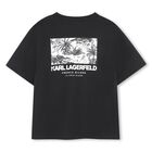 Boys Black Logo T-Shirt, 1, hi-res