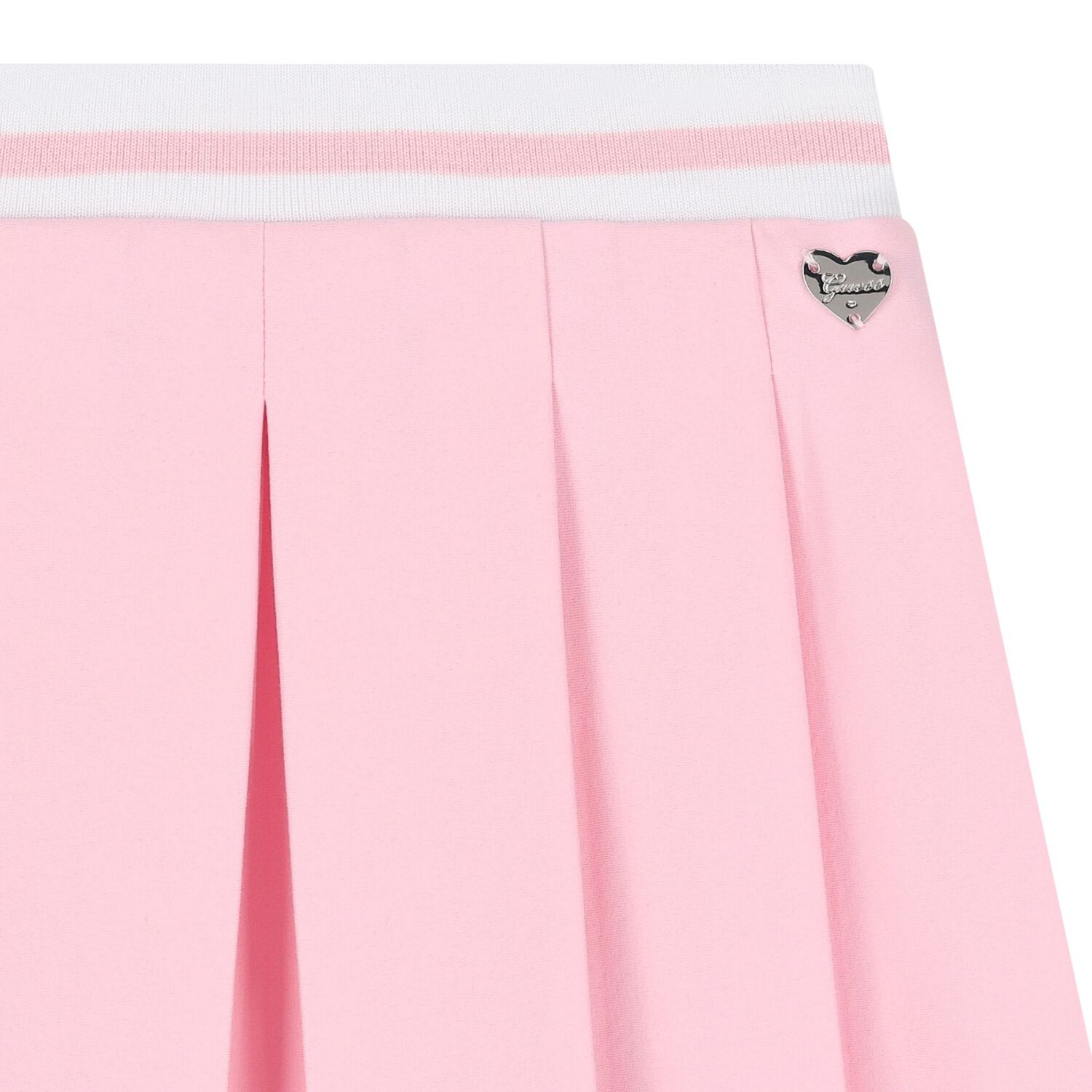 Girls Pink Logo Pleated Skirt, 1, hi-res image number null