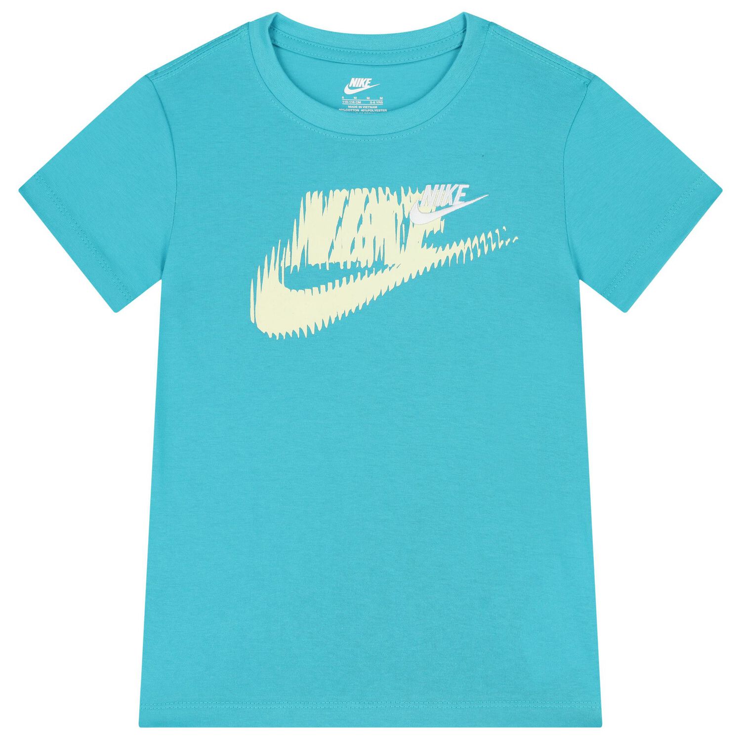 طقم شورت اولاد بالشعار باللون الازرق , 1, hi-res