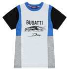 Boys White & Blue Logo T-Shirt, 2, hi-res