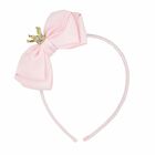Girls Pink Bow Headband, 4, hi-res