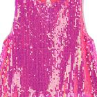 Girls Pink Embellished Sequined Dress, 1, hi-res