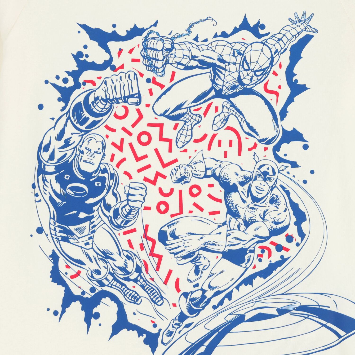 طقم شورتات مارفل للأولاد باللونين العاجي والأزرق, 1, hi-res