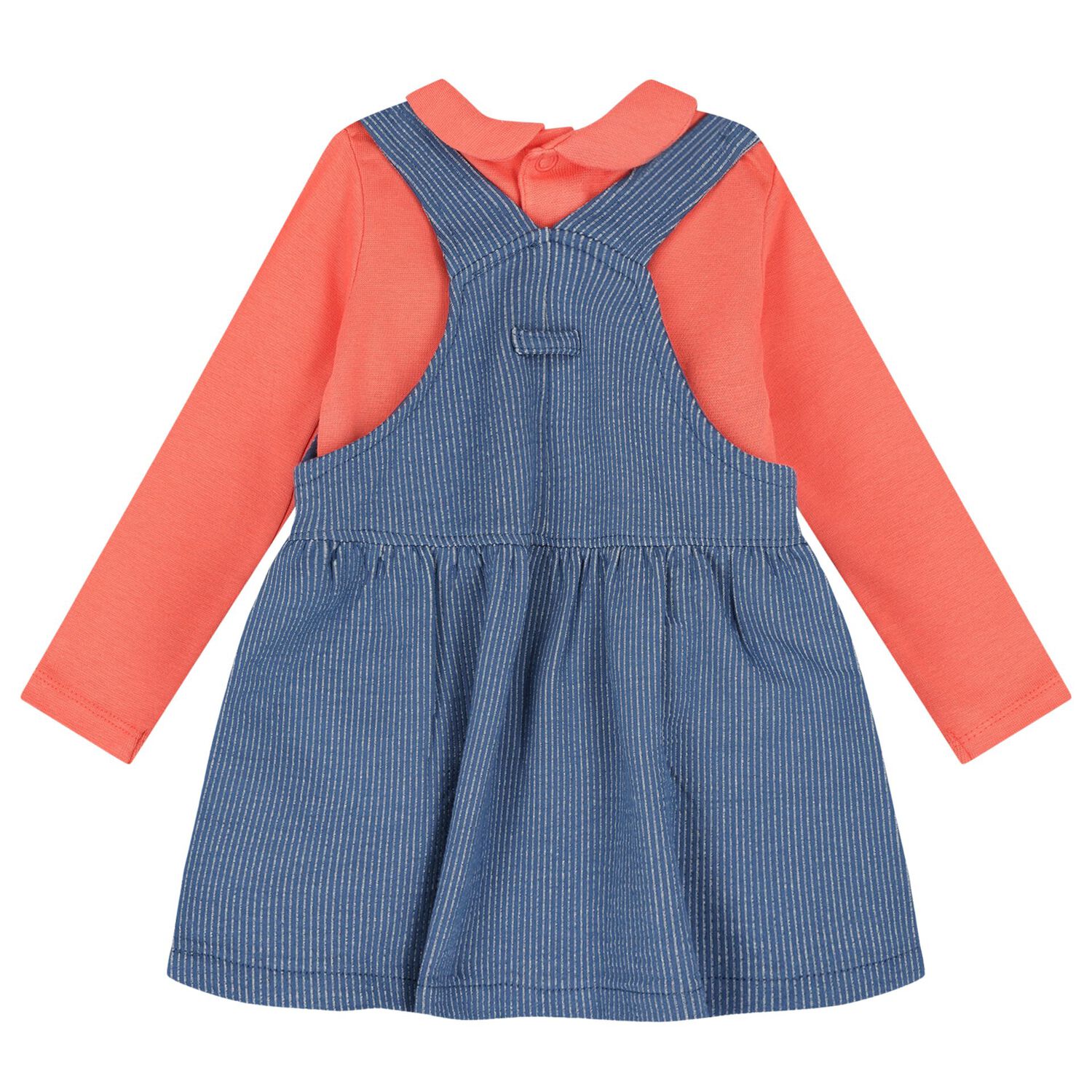 Baby Girls Coral & Blue Skirt Set, 1, hi-res image number null