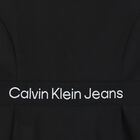 Girls Black Logo Dress, 1, hi-res