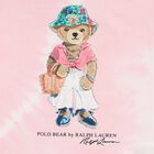 Girls Pink Polo Bear T-Shirt, 1, hi-res