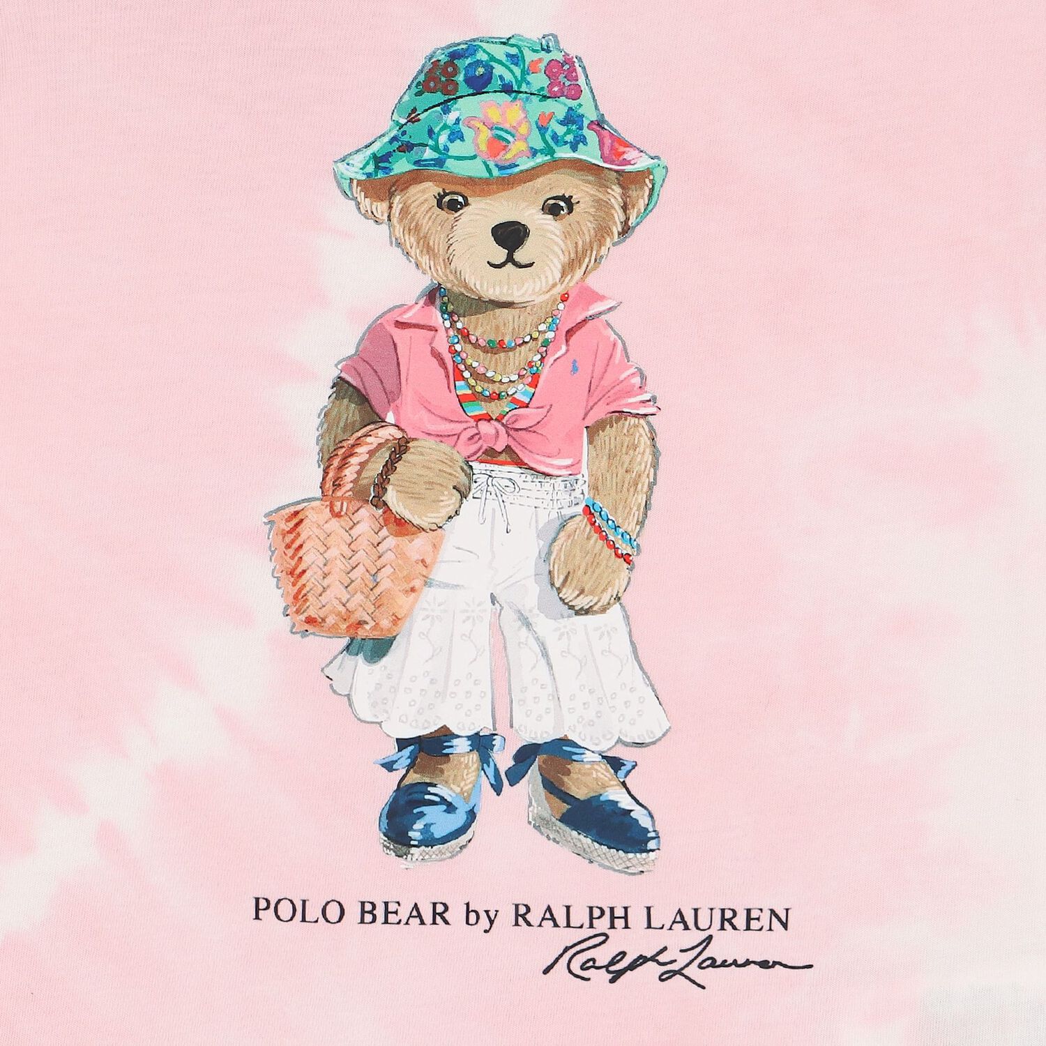 Girls Pink Polo Bear T-Shirt, 1, hi-res