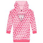 Girls Pink Logo Dress, 1, hi-res