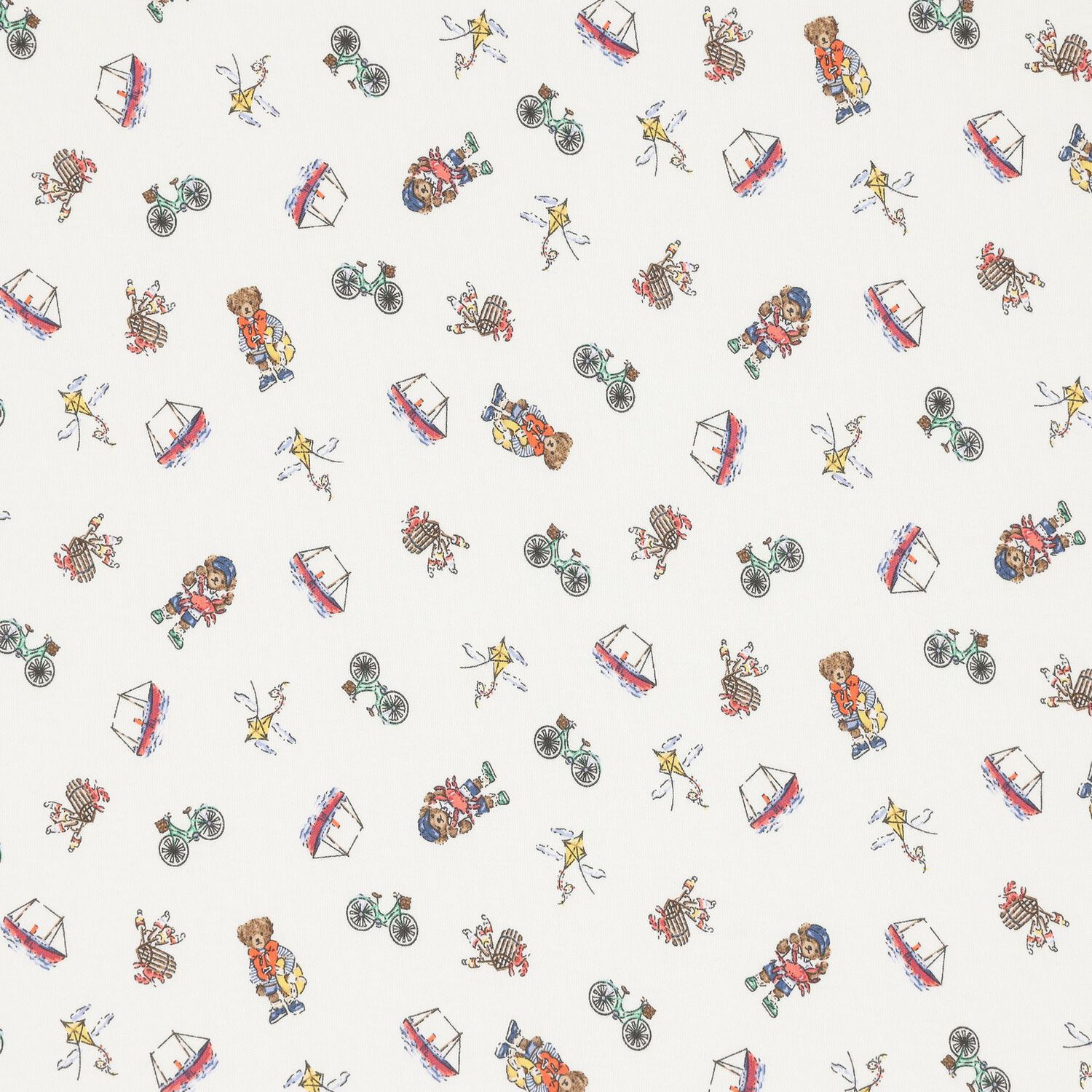 بطانية أطفال باللون عاجي على شكل دب مرح, 1, hi-res