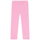 Girls Pink Logo Leggings Set, 1, hi-res