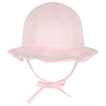 Baby Girls Pink Logo Bow Hat