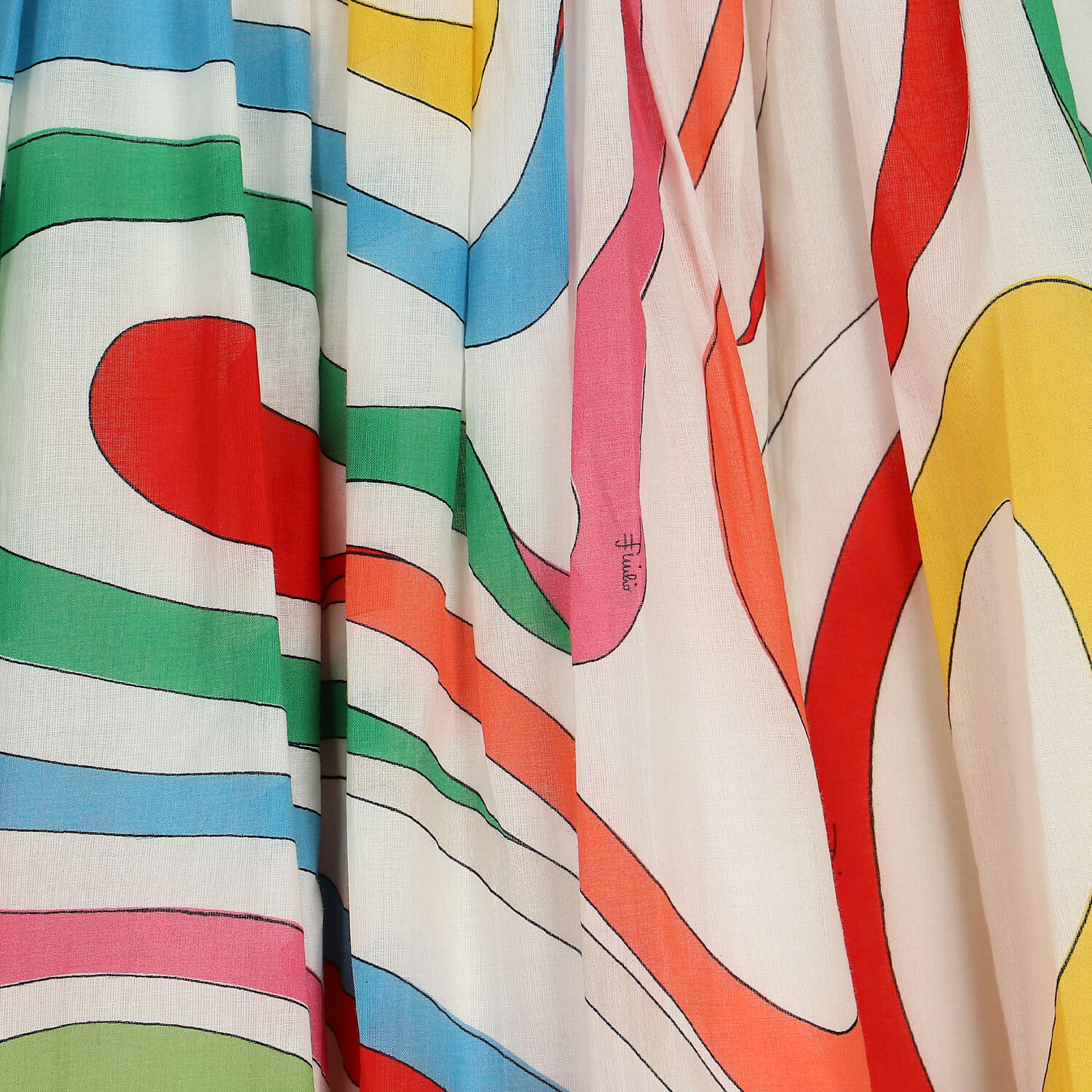 Girls Ivory Marmo Skirt, 1, hi-res