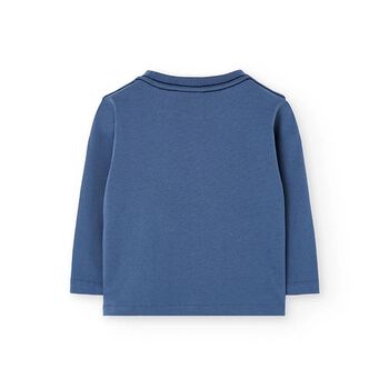 Boys Blue Bear Long Sleeeve Top