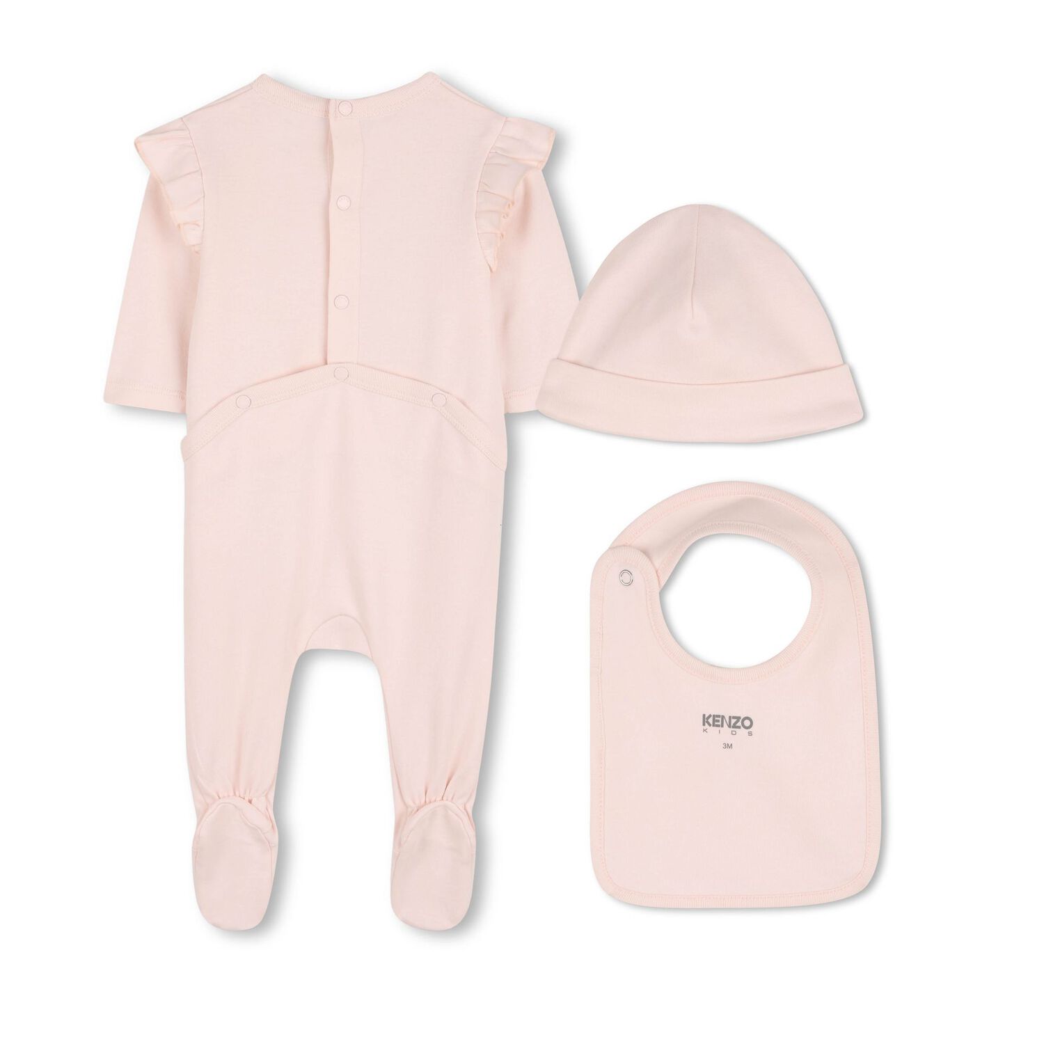 طقم هدايا ملابس اطفال بنقشة النمر باللون الوردي للبنات , 1, hi-res