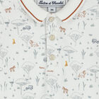 Baby Boys White Polo Romper, 1, hi-res