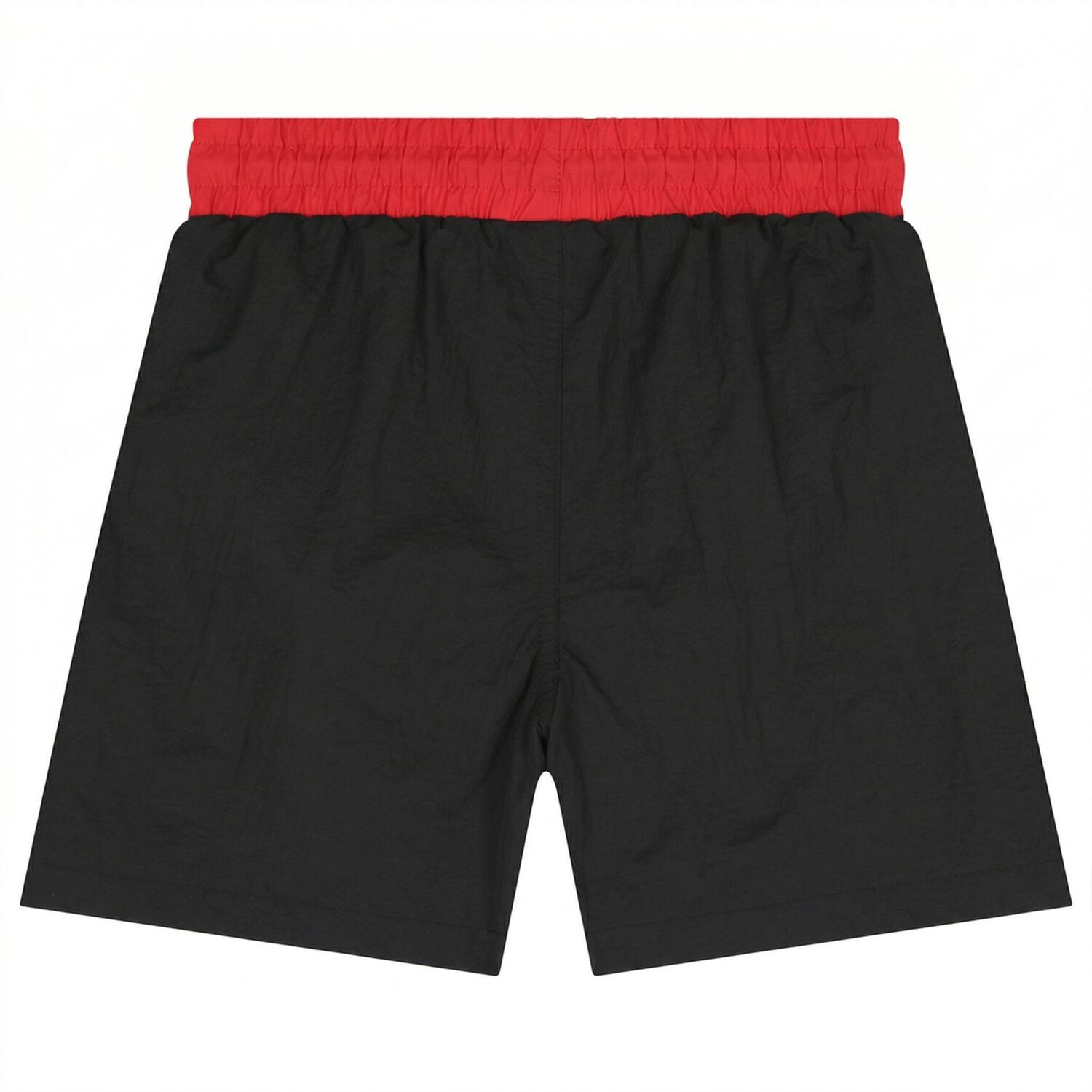 Boys Black Logo Swim Shorts, 1, hi-res