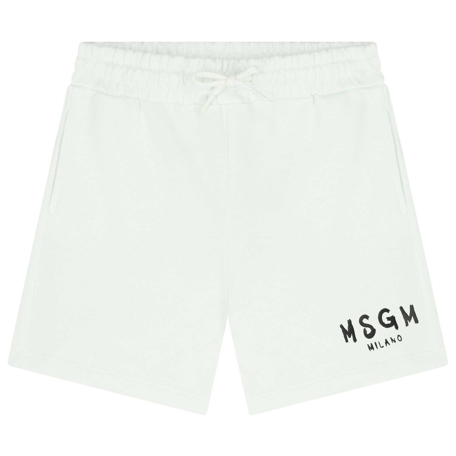White Logo Shorts, 1, hi-res