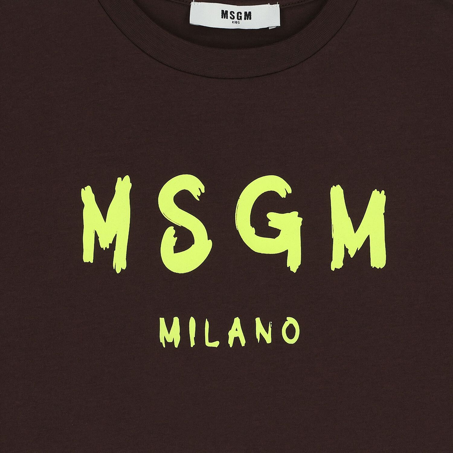 تيشيرت بالشعار باللون البنى , 5, hi-res