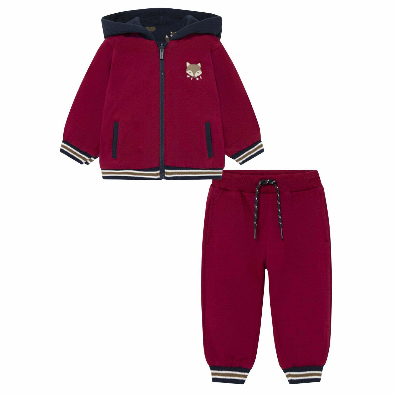 Younger Boys Red & Navy Reversible Tracksuit, 1, hi-res image number null