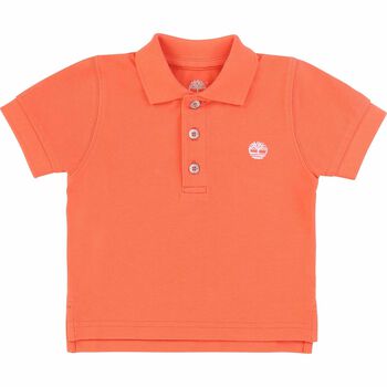 Younger Boys White Logo Polo Shirt