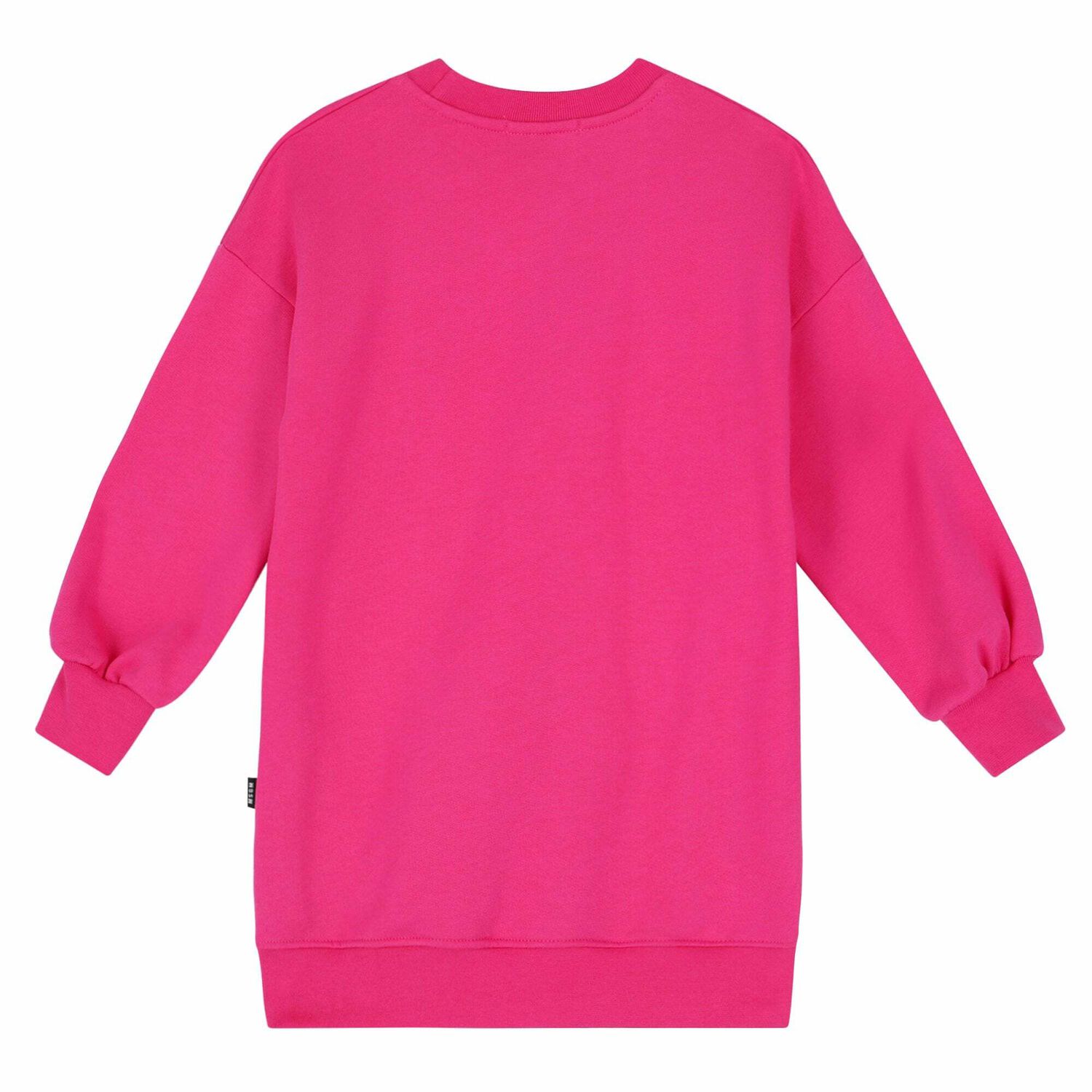 Girls Pink Logo Sweatshirt Dress, 1, hi-res