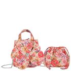 Girls Pink Floral Handbag ( 14CM ), 1, hi-res
