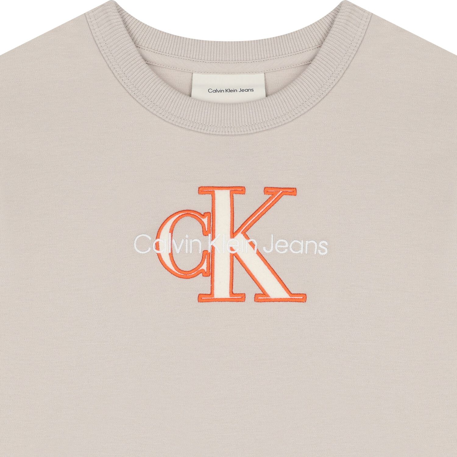 تيشيرت أولاد بالشعار باللون البيج, 2, hi-res image number null