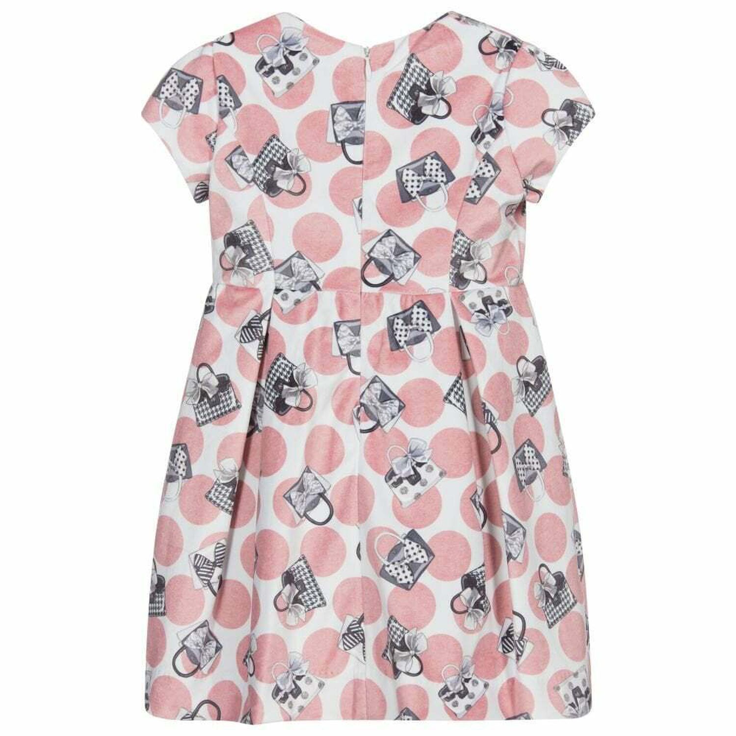 فستان باللون الزهرى للبنات, 2, hi-res