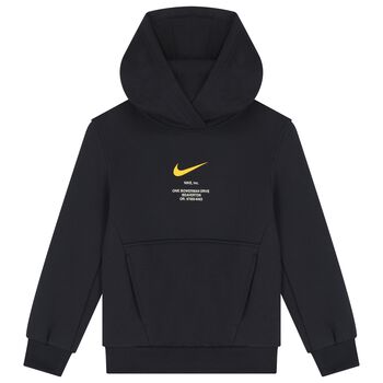 توب هودي أولاد بالشعار باللون الكحلى 