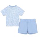 Baby Boys Blue Logo Shorts Set, 1, hi-res
