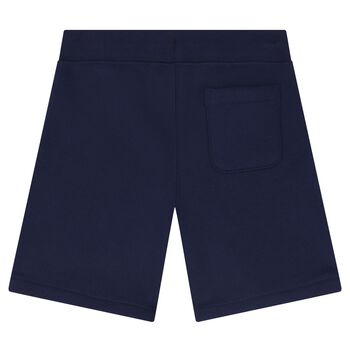 Boys Navy Logo Shorts