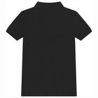 Boys Black Logo Polo Shirt, 1, hi-res