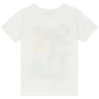 Girls White Logo T-Shirt