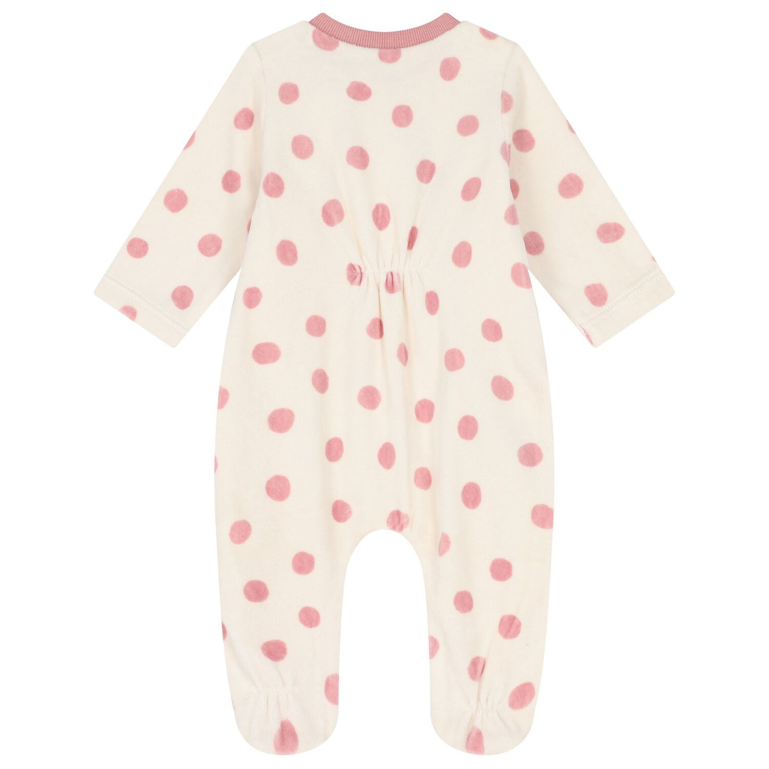 Baby Girls Ivory & Pink Babygrows ( 2-Pack ), 1, hi-res