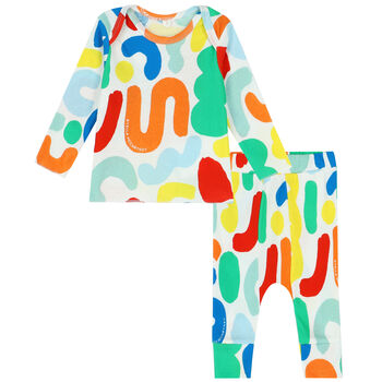 Multi-Coloured Abstract Print Baby Set