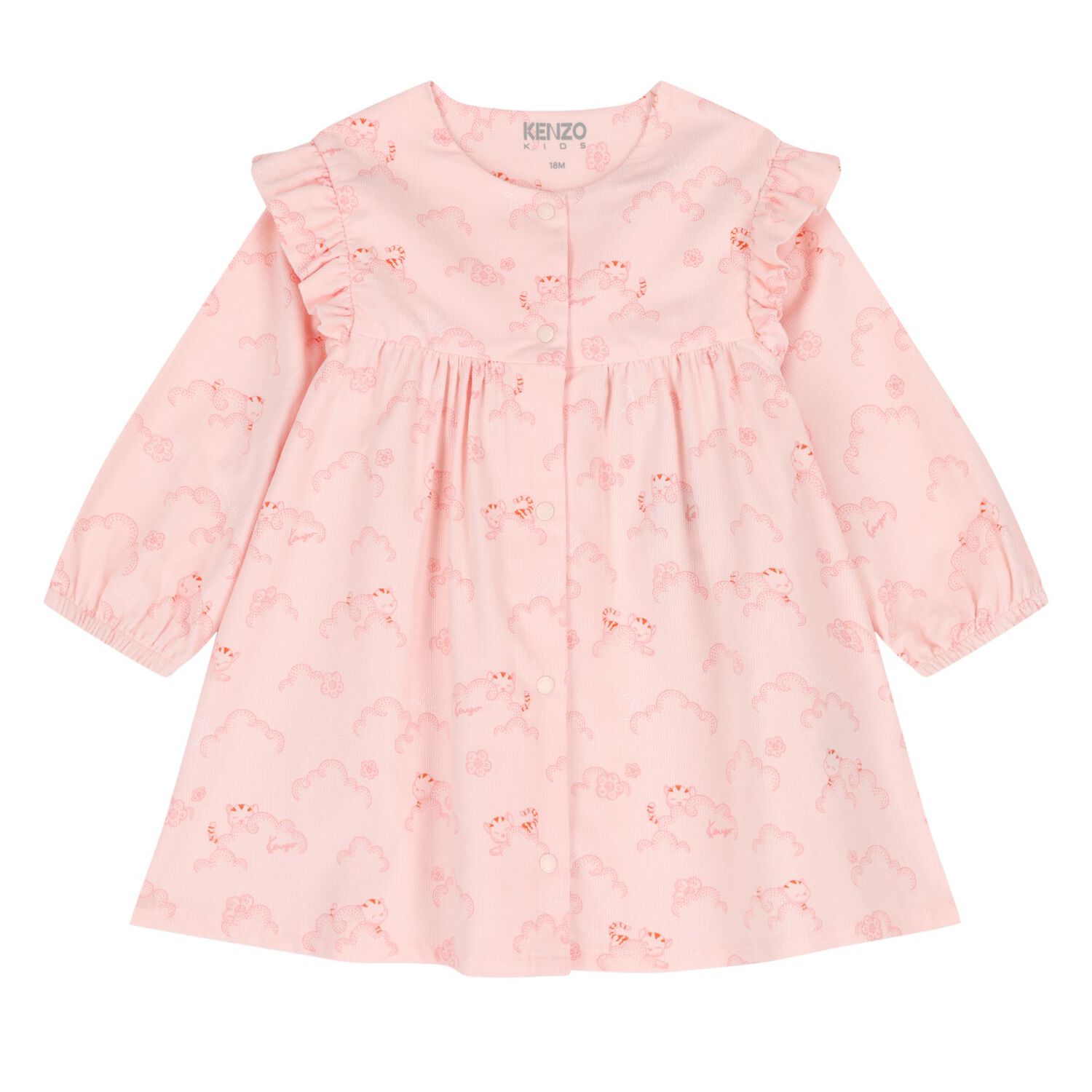 طقم ليجنز بشعار باللون  وردي وأبيض للفتيات , 1, hi-res