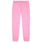 Girls Pink Logo Joggers, 1, hi-res